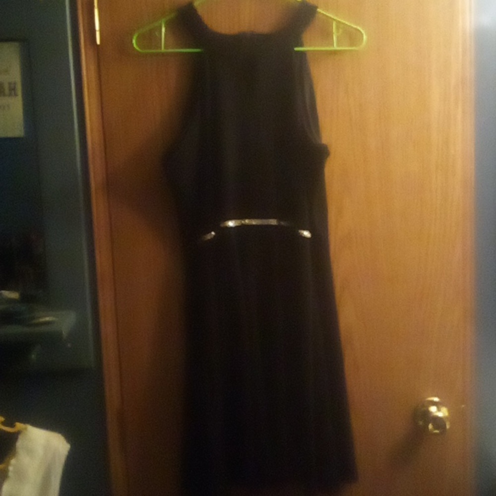 black with jewels cocktail dress